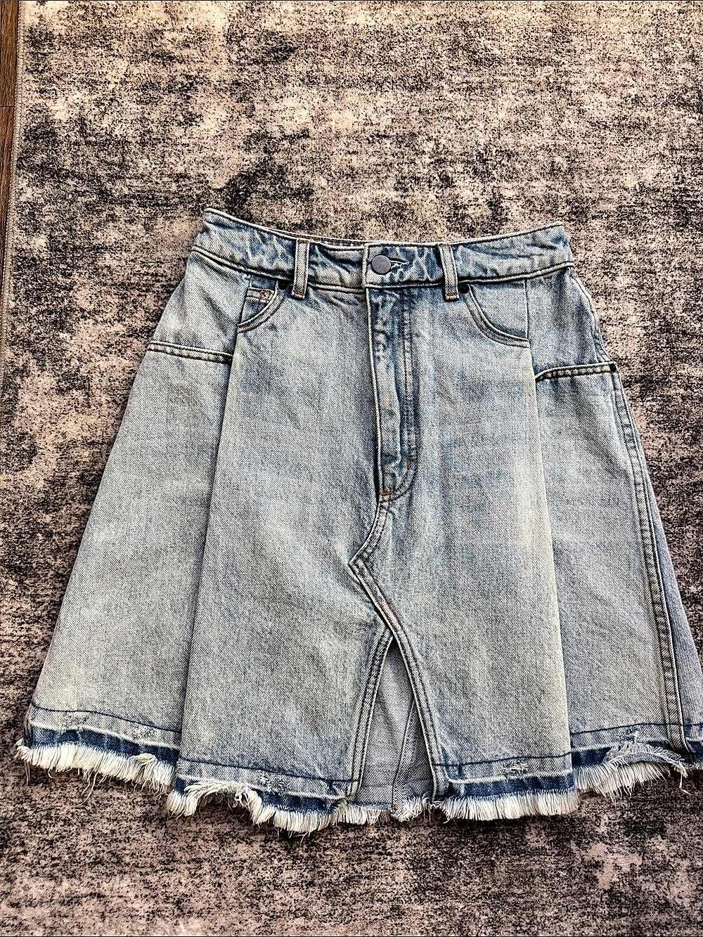 Denim X Alexander Wang pleated skirt